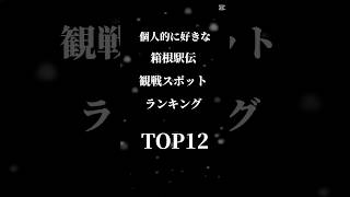 個人的に好きな箱根駅伝観戦スポットランキング!みなさんのお勧めは?