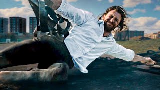 Kravens Insane Helicopter Stunt To Save Sergei Kraven The Hunter Aaron Taylor-Johnson