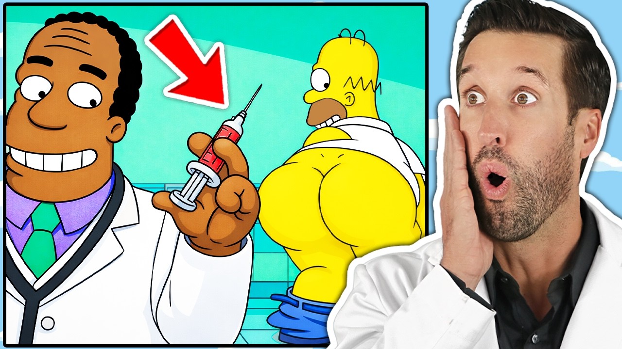 ВРАЧ смотрит смешные медицинские сцены из Симпсоны #27