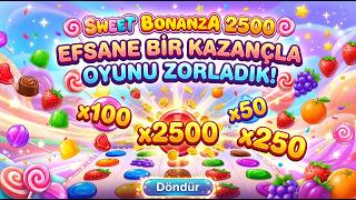 SLOT OYUNLARI SWEET BONANZA 2500 🍭 EFSANE BİR KAZANÇLA OYUNU ZORLADIK!! #casino #kazanç