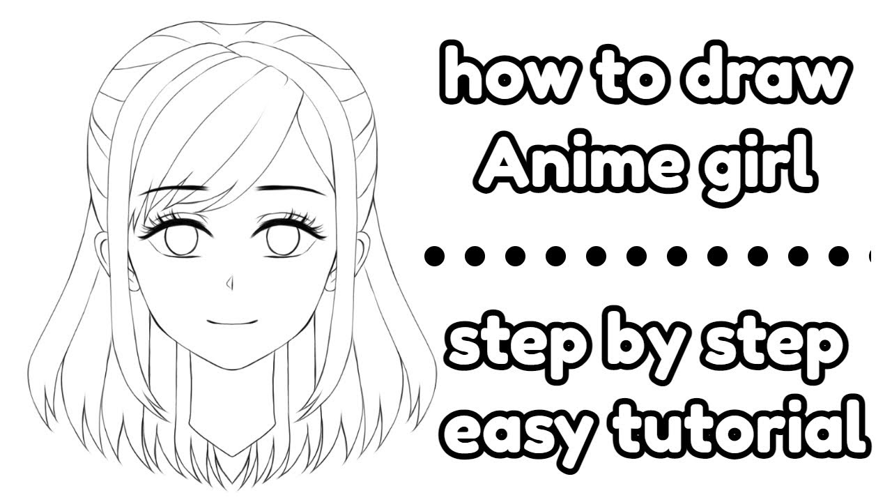 how to draw cute anime girl in ibis paint x, beginner tutorial