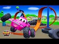 Super Cars Fun Play Hot Wheels Track and Parking Game | 3D Animated Cars Games | Cars Funny Videos