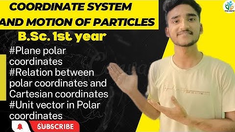 Coordinate system 03 || Polar coordinate || Unit vector in plane polar coordinate