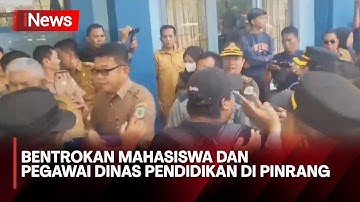 Berakhir Bentrokan, Mahasiswa Tuntut Dinas Pendidikan Kabupaten Pinrang Transparan