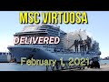 MSC Cruises takes delivery of MSC Virtuosa #CruiseNews #Cruising #MSCCruises