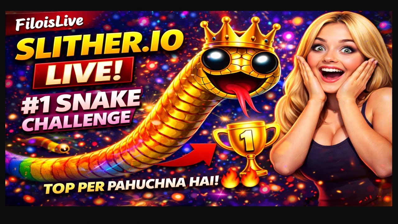 🔥 SLITHER.IO LIVE 🔴 | Biggest Snake Ever? 😱 | Epic Kills & Top Rank Push! #slitherio #shortsfeed