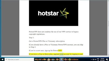Unblock/stream Hotstar with ProtonVPN