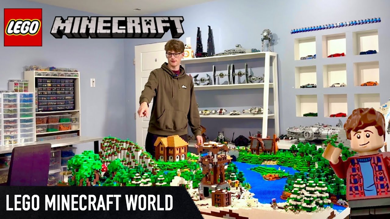 Adding some finishing touches to my Lego Minecraft World - YouTube