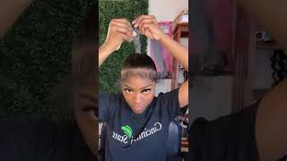 High Genie Ponytail Sleeking With Curly Human Hair Bundles