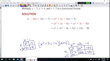 Alg2 4.2 - Add, Subract, multiply polynomial functions