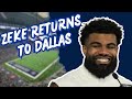 Zeke elliott returns to dallas cowboys will wear 15  nfl 2024 draft grades  decline lance 5th yr