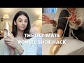 How to sew pointe shoes fast in quarantine as a ballerina