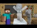 Monster school ice sculpting  minecraft animation