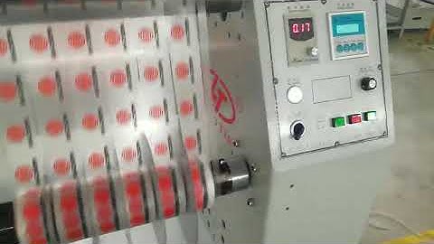 lingtie rewinding and slitting machine