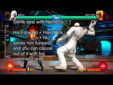 MvCI Guide - Kara Command Grabs (Ghost Rider / Nemesis)