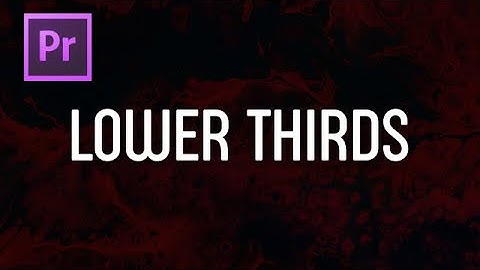 Lower Thirds Motion Graphics Templates