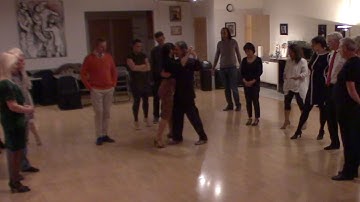 Argentine Tango intermediate class with Miranda: Crossed system walk with partner
