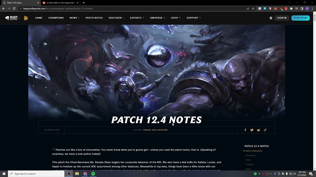 QIYANA NERF IS LIVE! *PATCH 12.4*