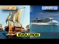 Evolution of sea travel  ships from 4000 bc to present