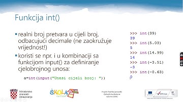 Python - funkcije print, input, int, float, round