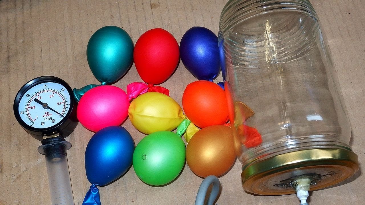 Vacuum Chamber Full of Balloons! YouTube