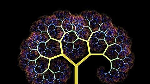 Красивое дерево из фракталов .