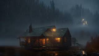 Heavy Rain | Cabin Life | Sleep well | Sleep with Rain Sound