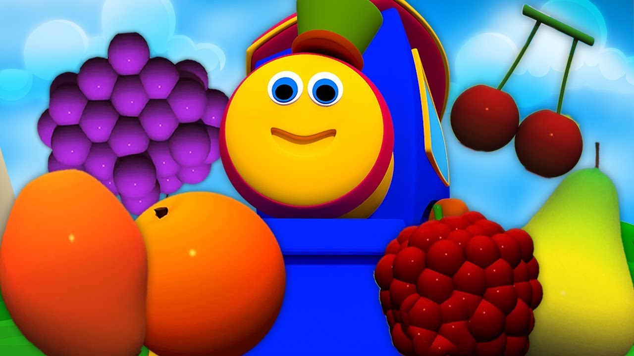 Bob frutas trem | frutas em português | crianças aprendendo vídeos | Bob Fruits Train | Bob o trem