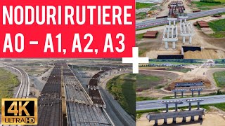 Autostrada A0 Noduri Rutiere A1, A2 si A3. Situatie Lucrari Infrastructura 06.2023