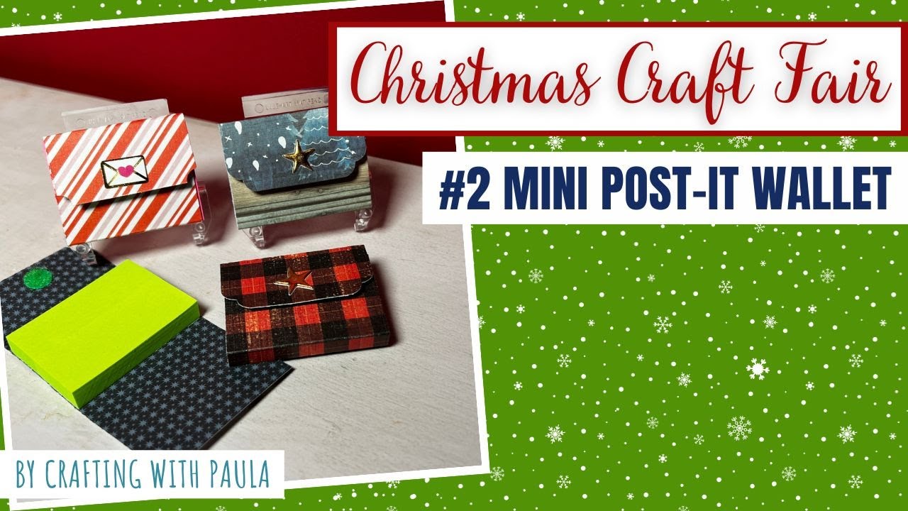 Christmas craft fair series 2023: Mini post-it note wallet 