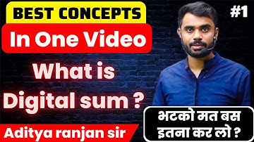 Best Concepts in One Video 😱 // What is Digital sum ? 🤯🤯 // By Aditya ranjan sir...#maths#mathtricks