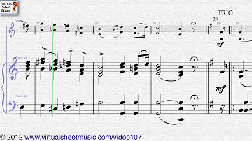 Felix Mendelssohn-Bartholdy's, Bridal March, Violin and Piano sheet music - Video Score