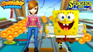 Subway Princess Runner V/S Spongebob Burger Run - NEW GAMES | Android/iOS Gameplay HD screenshot 2