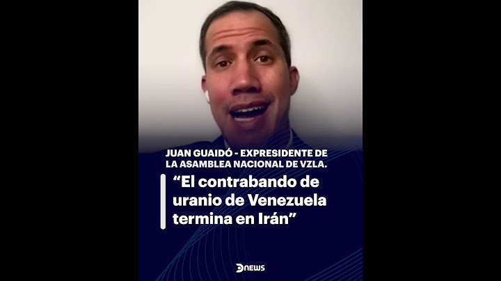 🗣️ Juan Guaidó en vivo en #DNews: "Maduro es aliado de grupos terroristas"
