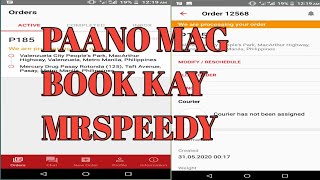 Paano mag book Kay mrspeedy how to book mrspeedy