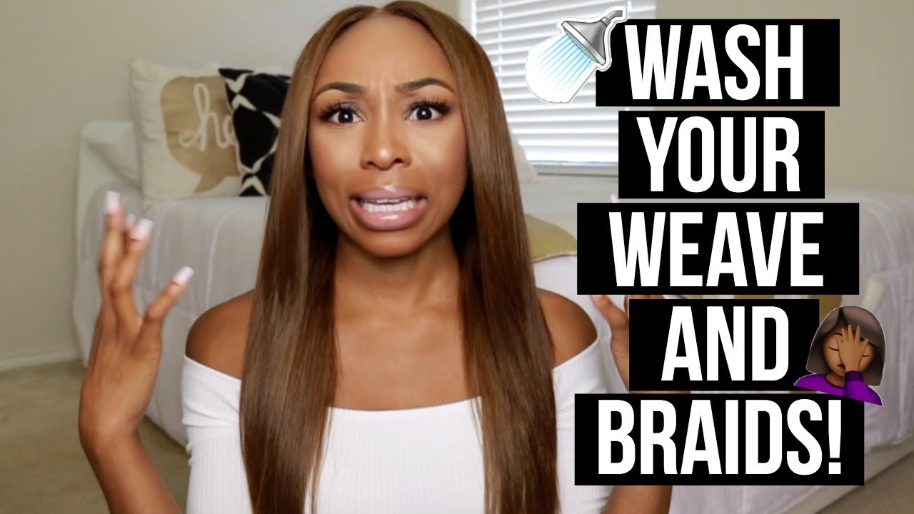 How To Wash Your Sew In Weave And Real Hair Underneath! ft. Unice