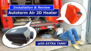 How to install Autoterm Air 2D diesel heater with extra tank inside the van (Mercedes T1 conversion)