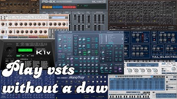Play VSTs without a DAW using Savihost.