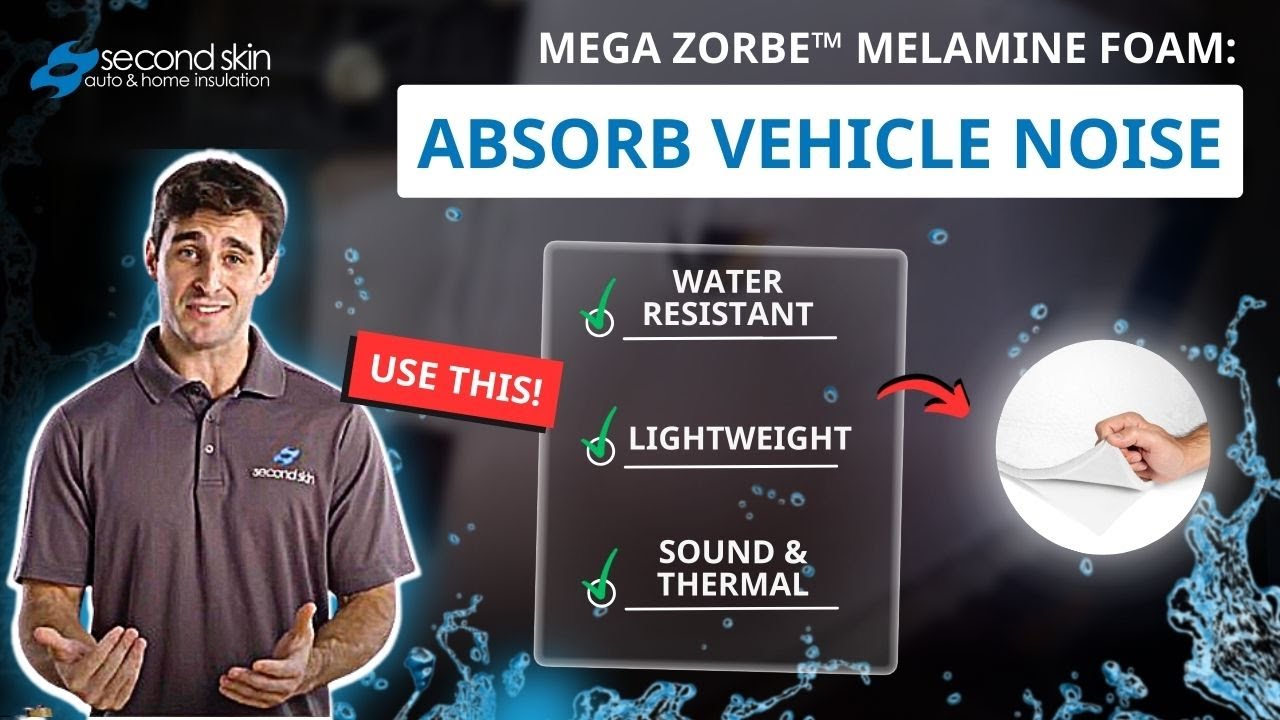 Mega Zorbe: Hydrophobic Melamine Foam Sheets - Second Skin Audio