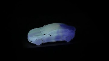 3D Projection Mapping Results on a Car Model with disguise Designer