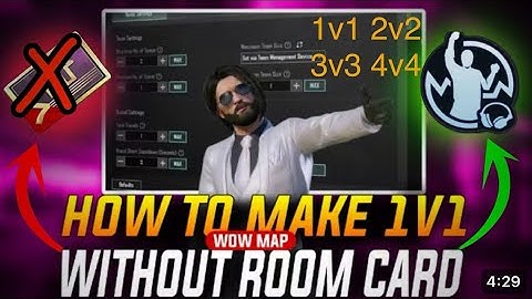 How to make 1v1 2v2 3v3 4v4 wow map without room card? Full details video of 1v1 2v2 3v3 4v4 map 