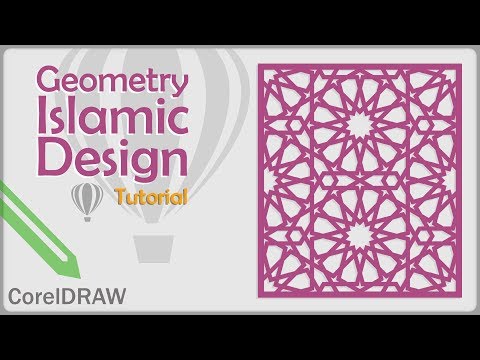 geometric islamic design Tutorial 13 CorelDRAW