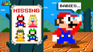 Super Mario Bros. But Tiny Mario and Tiny Luigi, Peach, Daisy Are MISSING?..