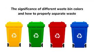 Understanding the meaning behind the colors of each waste bin❕