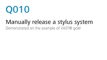 Q010 - Manually release a stylus system