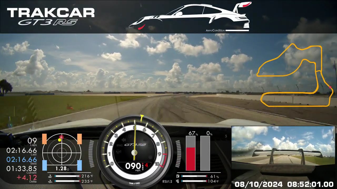 TRAKCAR '24 GT3RS Sebring Chin August 10 Nic and Chase II