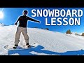 Beginner Snowboard Lesson - How To Heel Slide