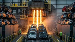 Inside a Modern Car Recycling Plant: Old Cars Turned Into Steel (Full Process)