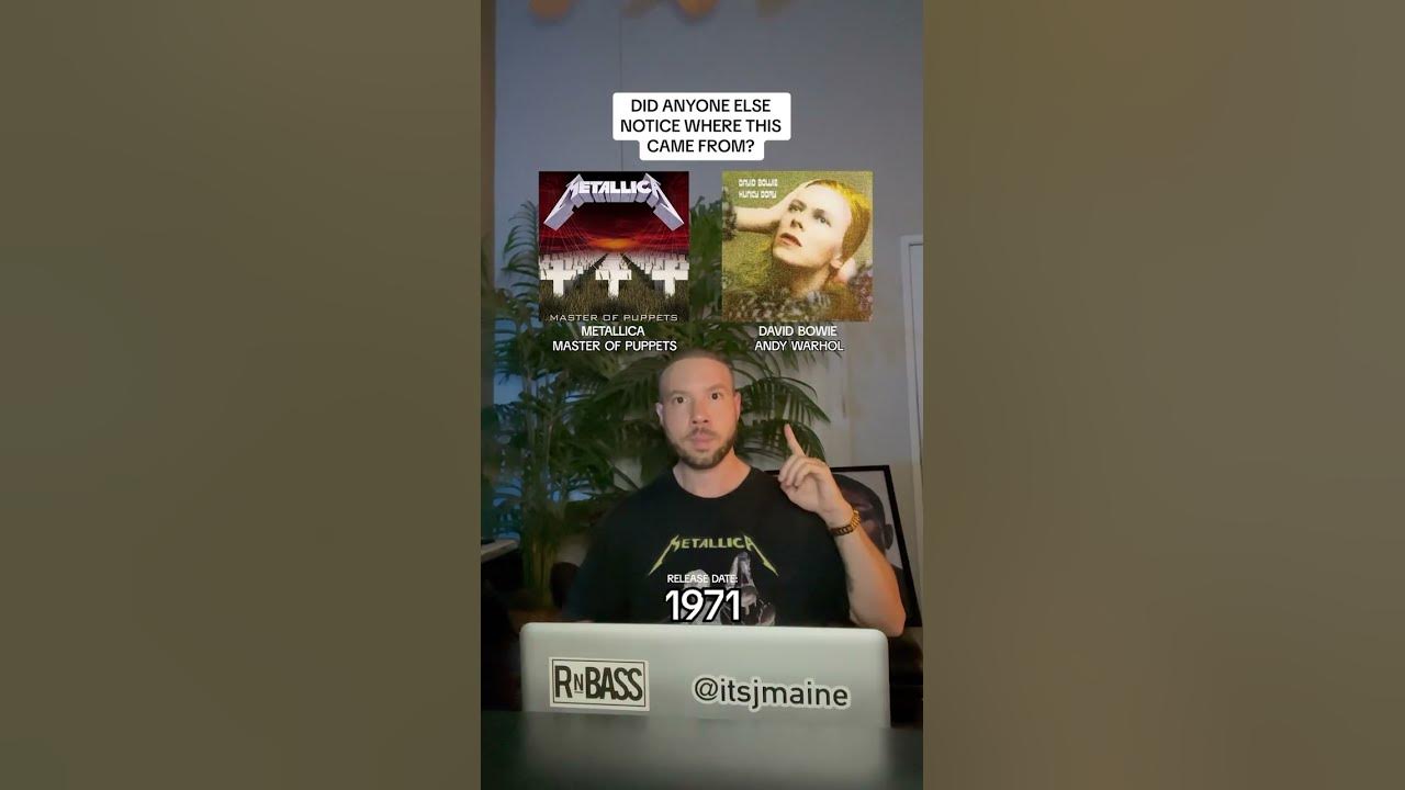 Did You Know This Metallica “Master Of Puppets” Riff Was From David Bowie? #shorts #metallica