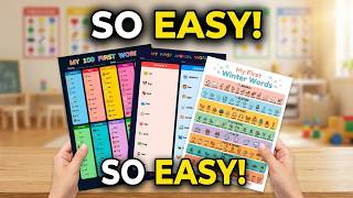 My First 100 Words for Kids | Preschool & Kindergarten Vocabulary Learning Chart. Update